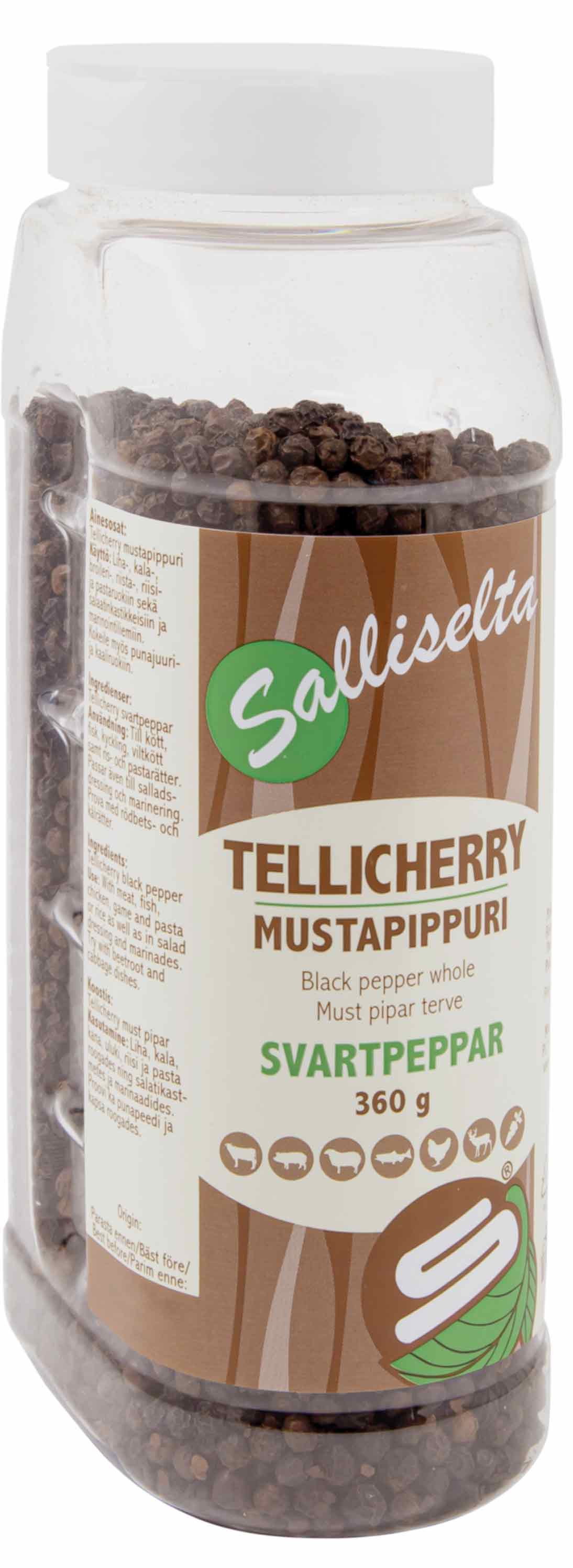 Black pepper Tellicherry whole 360g