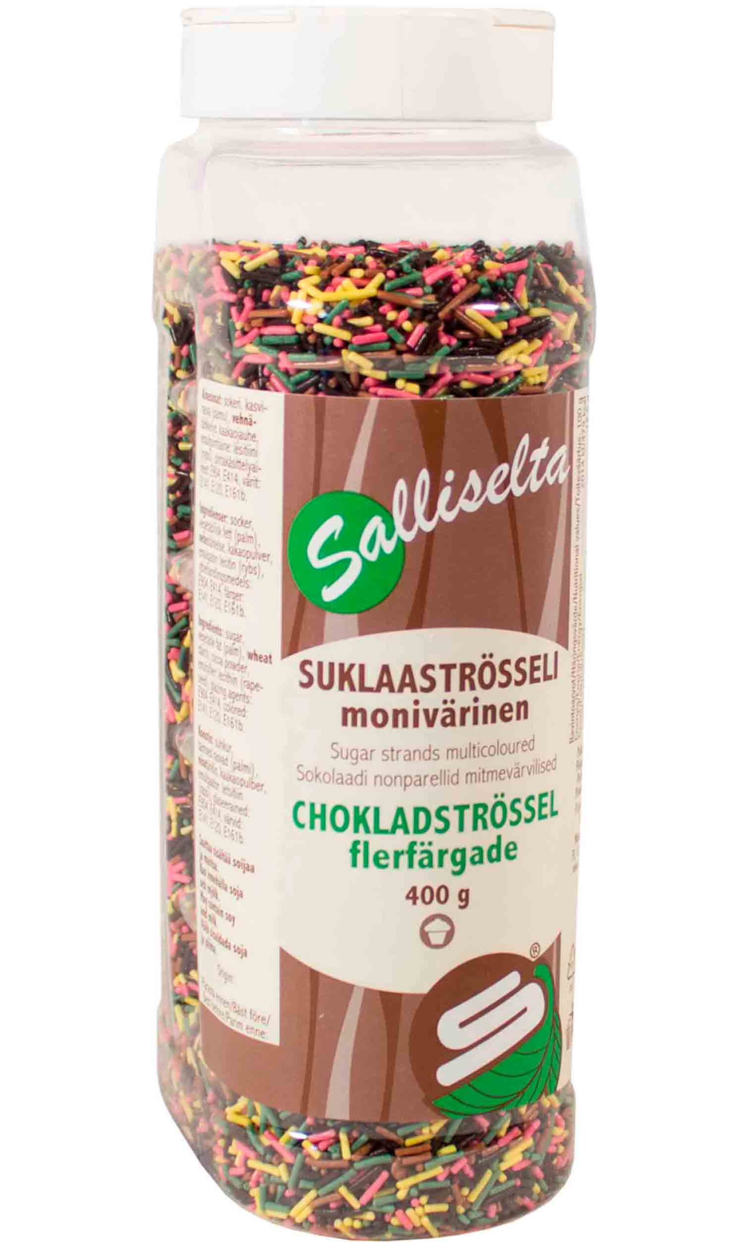 Chocolate sugar strands multicoloured 400g